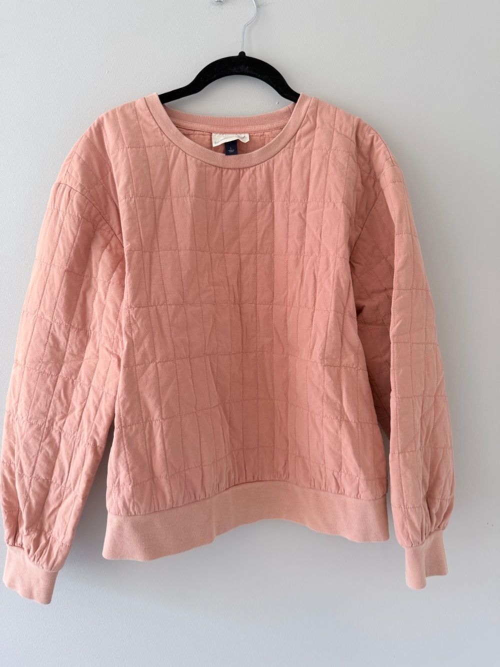 Universal Thread Quilted Crewneck Sweatshirt - Dusty Pink